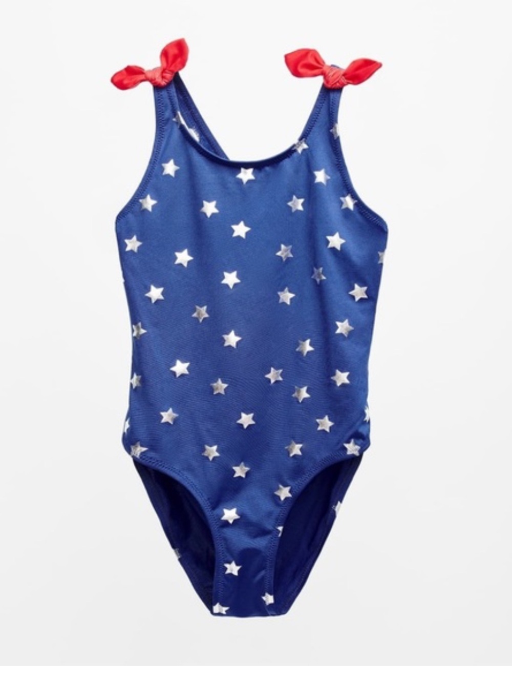 NWOT ZARA Kids Star One-Piece Swimsuit With Red Bow Straps - Picture 4 of 4